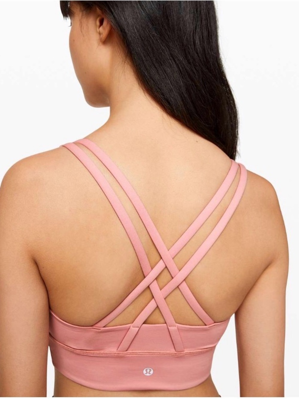 Lululemon Athletica Longline Energy Sports Bra in Peachy Pink 6
